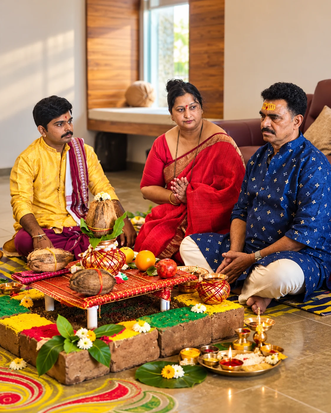 यजमानांसह पूजा विधी — भाग्योदय ज्योतिष, सातारा